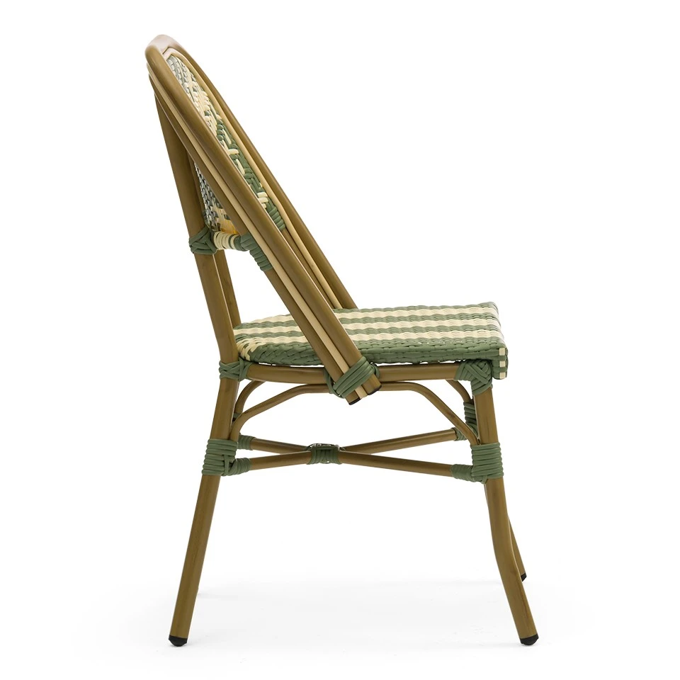 French Bistro Rattan Outdoor Dining Chairs factory