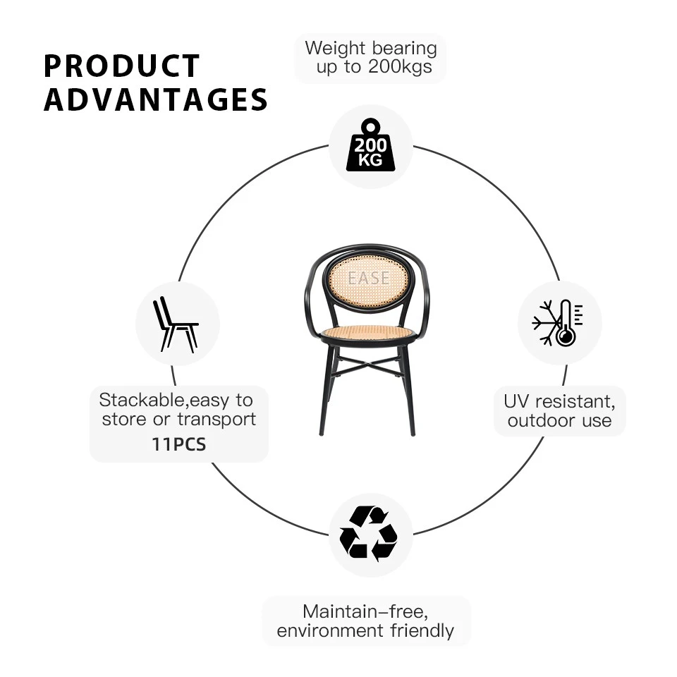 Wicker Style Outdoor Dining Chairs high quality
